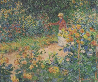 庭で 作： Claude Monet